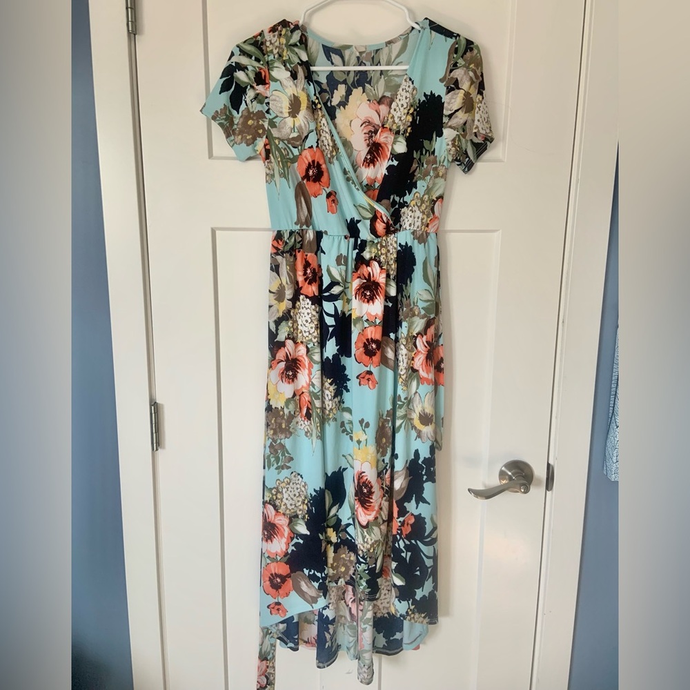 PINK BLUSH maternity and/or nursing dress size small